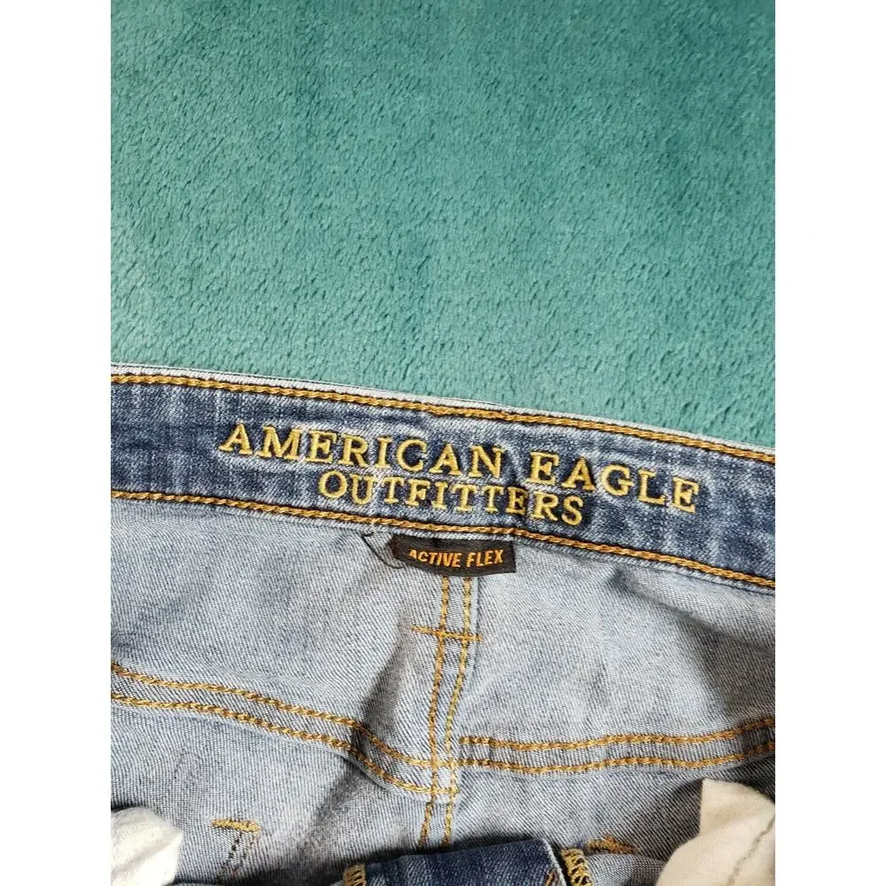 American Eagle Jeans Size 32x32 Mens Blue Pants Stretch Denim Slim Straight